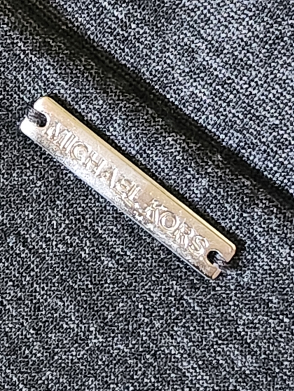 Lot Of 2 Michael Kors Gray and Brown Ponte Skinny Pants - Gold Accent - Picture 13 of 16